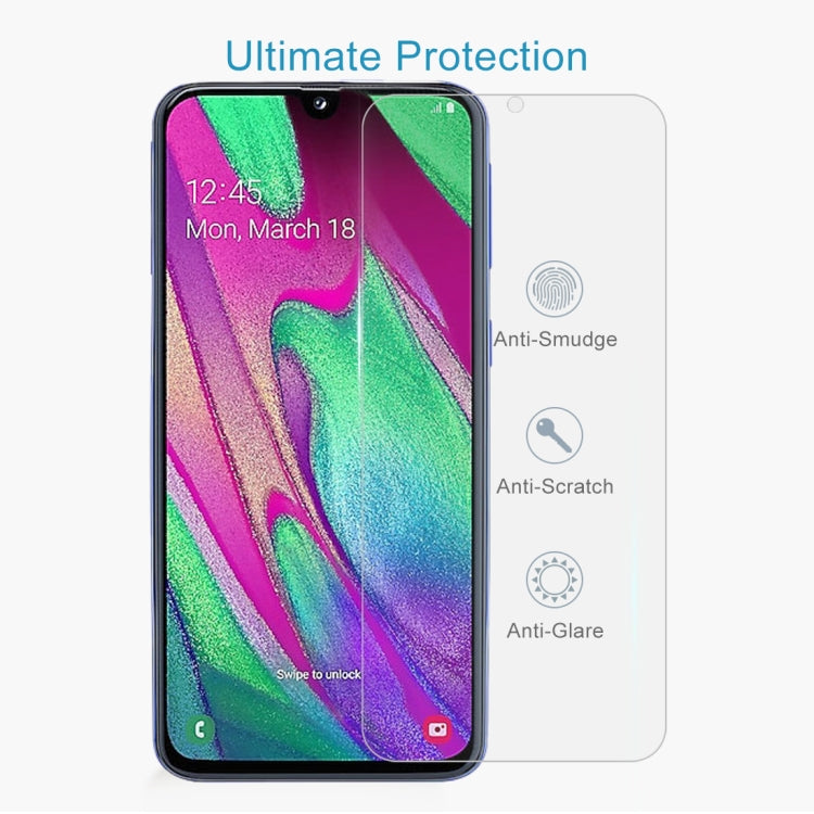 10 PCS 2.5D Non-Full Screen Tempered Glass Film for Galaxy A40