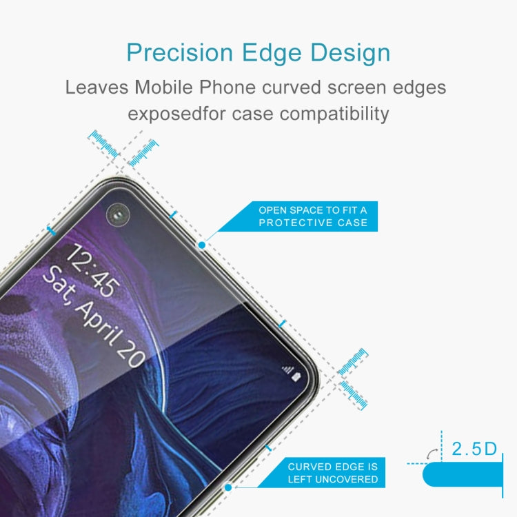 10 PCS 2.5D Non-Full Screen Tempered Glass Film for Galaxy A60