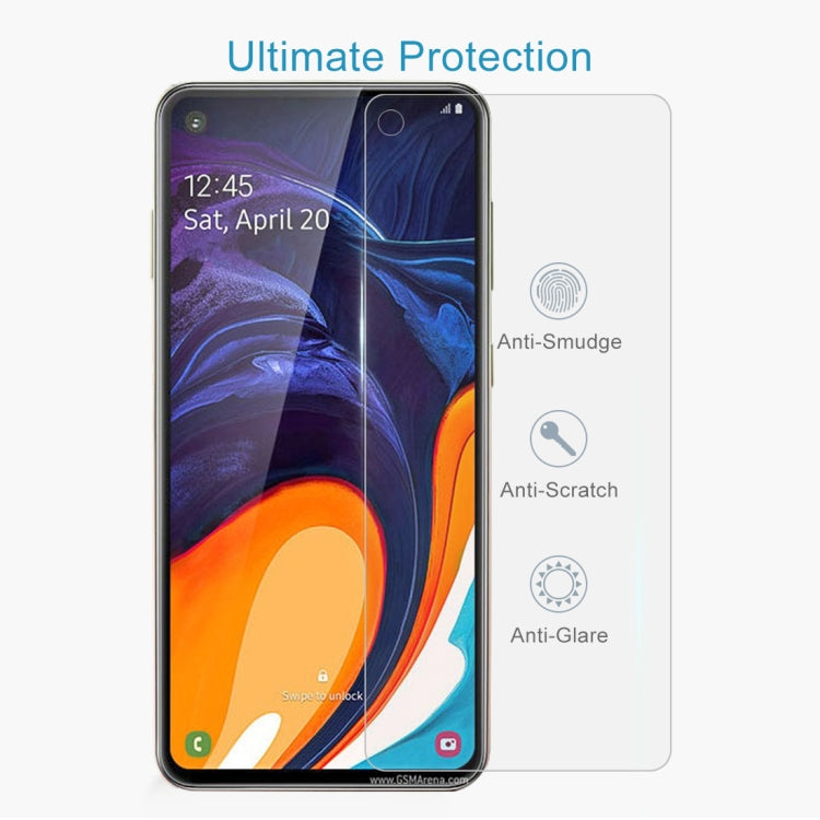 50 PCS 2.5D Non-Full Screen Tempered Glass Film for Galaxy A60