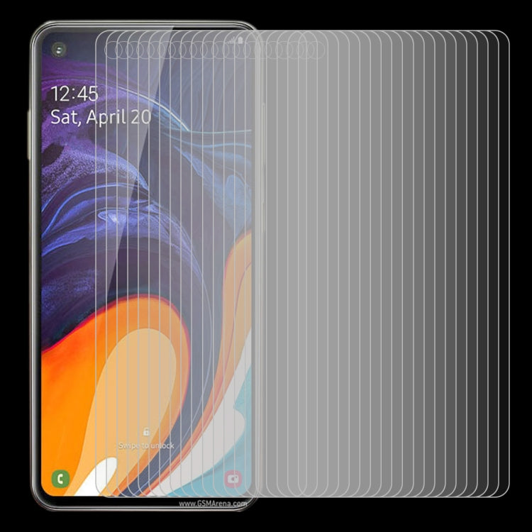 50 PCS 2.5D Non-Full Screen Tempered Glass Film for Galaxy A60