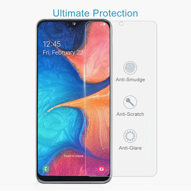 10 PCS 2.5D Non-Full Screen Tempered Glass Film for Galaxy A20e