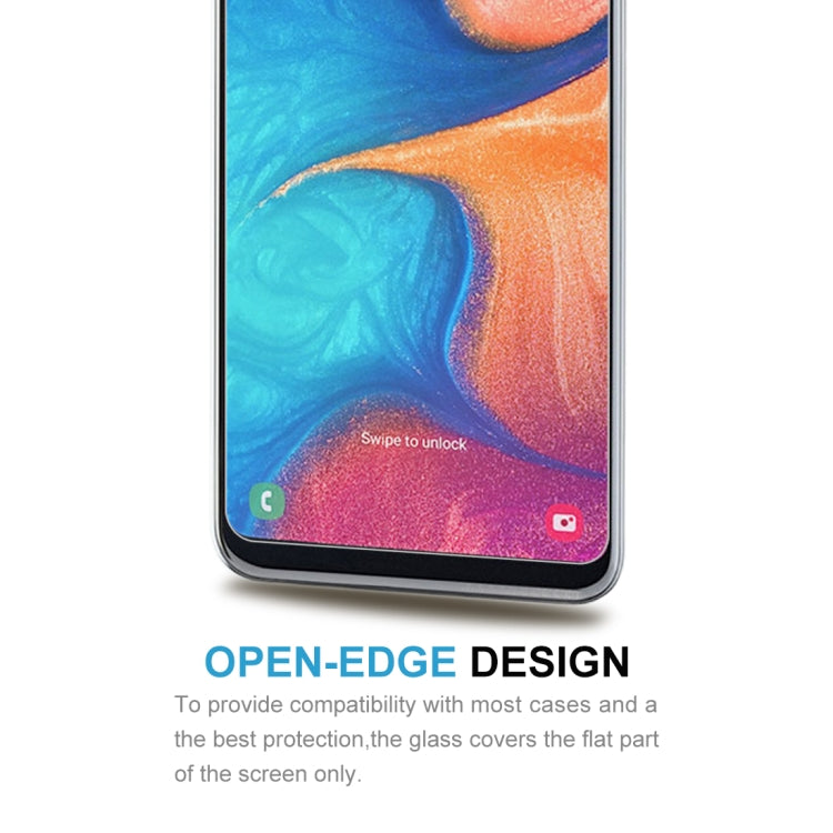 10 PCS 2.5D Non-Full Screen Tempered Glass Film for Galaxy A20e