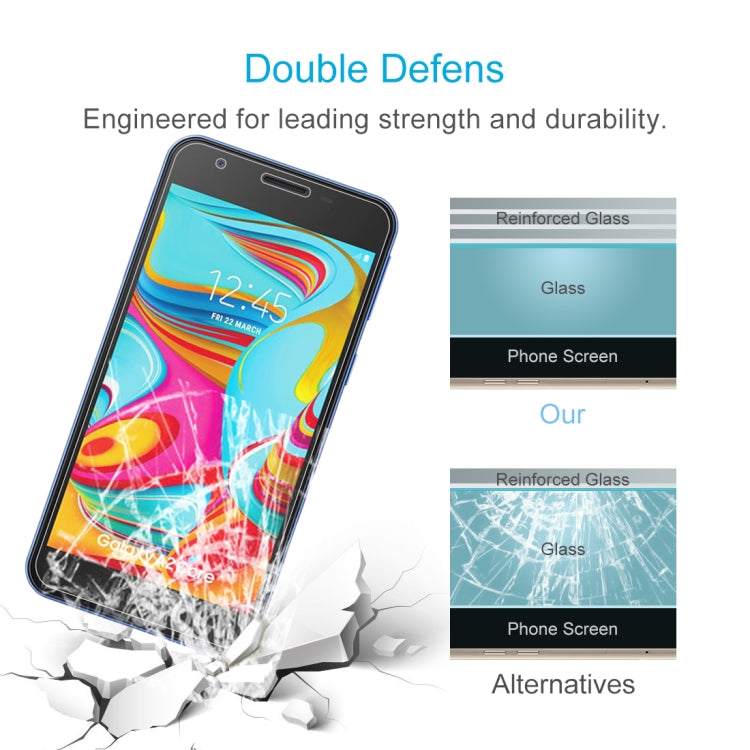 10 PCS 2.5D Non-Full Screen Tempered Glass Film for Galaxy A2 Core