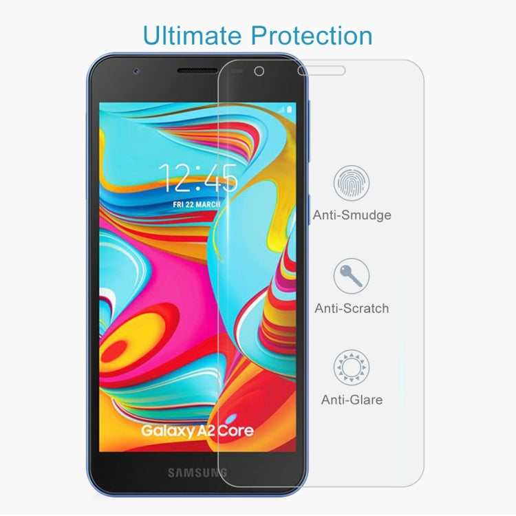 2.5D Non-Full Screen Tempered Glass Film for Galaxy A2 Core