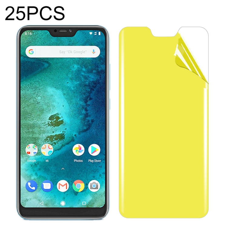25 PCS For Xiaomi Redmi 6 Pro / Mi A2 lite Soft TPU Full Coverage Front Screen Protector