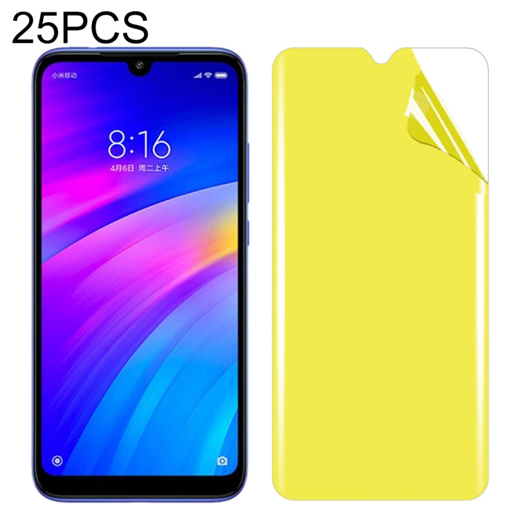 25 PCS For Xiaomi Redmi 7 / 7A Soft TPU Full Coverage Front Screen Protector