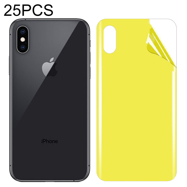 25 PCS For iPhone XS Max Soft TPU Full Coverage Back Screen Protector