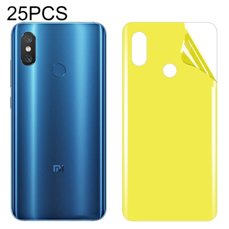 25 PCS For Xiaomi Mi 8 Soft TPU Full Coverage Back Screen Protector
