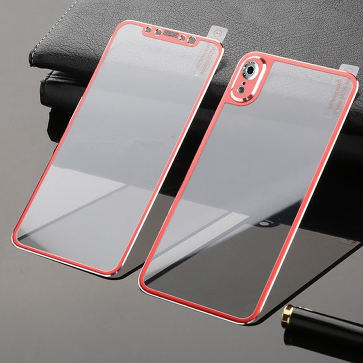 For iPhone XR Titanium Alloy Edge Full Coverage Front + Back Tempered Glass Screen Protector