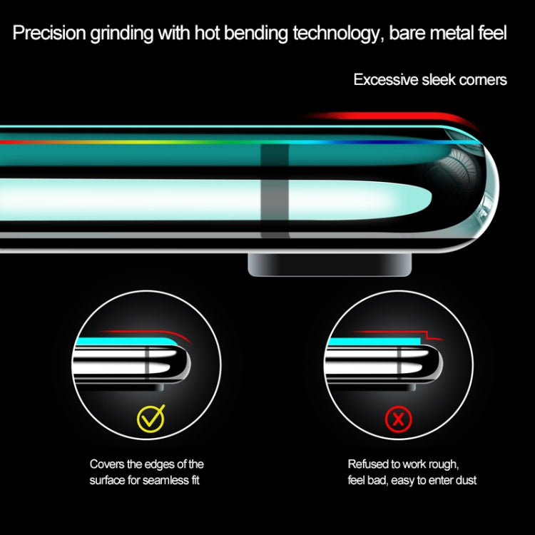 For iPhone XS / X 25pcs Titanium Alloy Edge Full Coverage Front + Back Tempered Glass Screen Protector