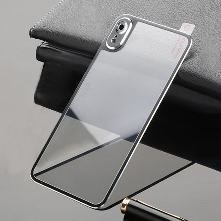 For iPhone XR Titanium Alloy Metal Edge Full Coverage Back Tempered Glass Screen Protector