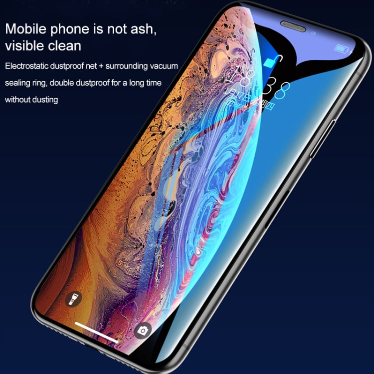 For iPhone XS Max Titanium Alloy Metal Edge Full Coverage Back Tempered Glass Screen Protector