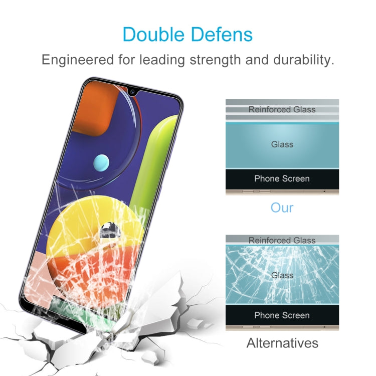 50 PCS For Galaxy A50s 2.5D Non-Full Screen Tempered Glass Film