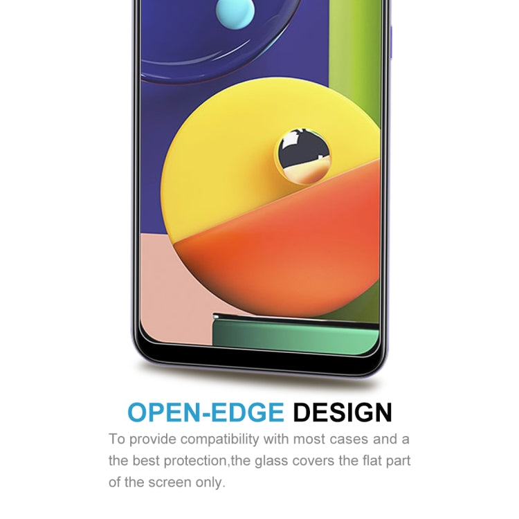 50 PCS For Galaxy A50s 2.5D Non-Full Screen Tempered Glass Film