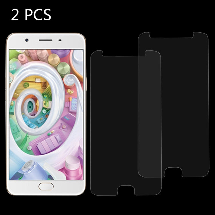 2 PCS for Oppo F1s 0.26mm 9H Surface Hardness 2.5D Explosion-proof Tempered Glass Screen Film