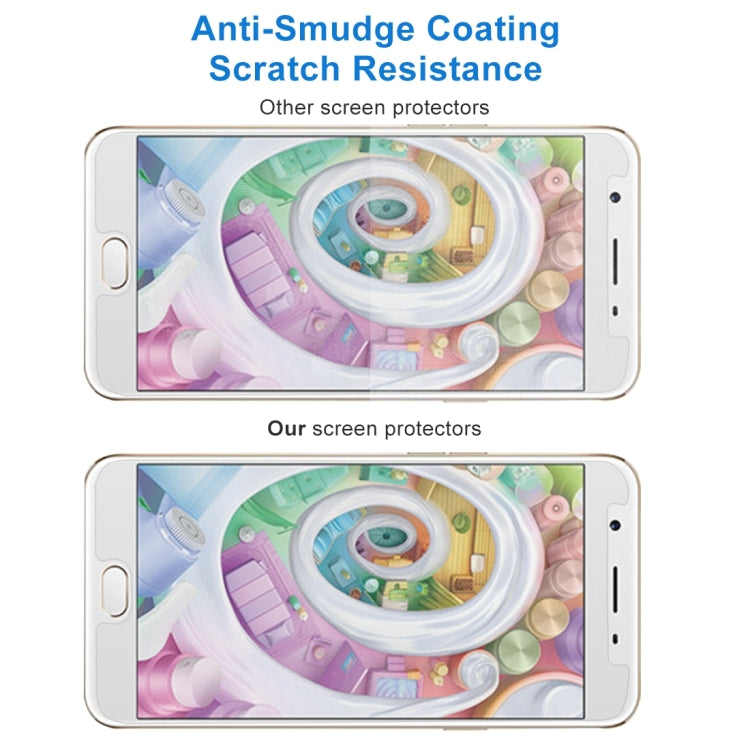 2 PCS for Oppo F1s 0.26mm 9H Surface Hardness 2.5D Explosion-proof Tempered Glass Screen Film