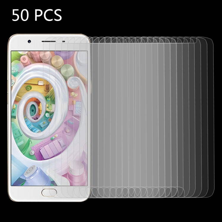 50 PCS for Oppo F1s 0.26mm 9H Surface Hardness 2.5D Explosion-proof Tempered Glass Screen Film, No Retail Package