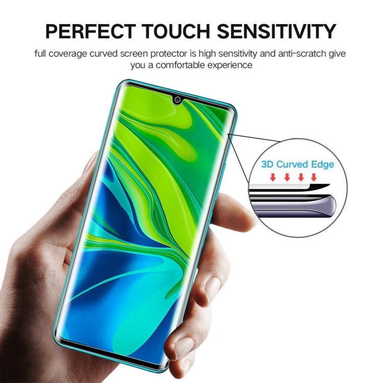 It is suitable for xiaomi CC9 Pro 3D tempered glass film with plastic curved edge and full screen