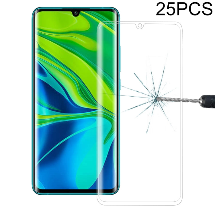 25 PCS For Xiaomi CC9 Pro 3D Edge Plastic Durface Full Screen Tempered Glass Film