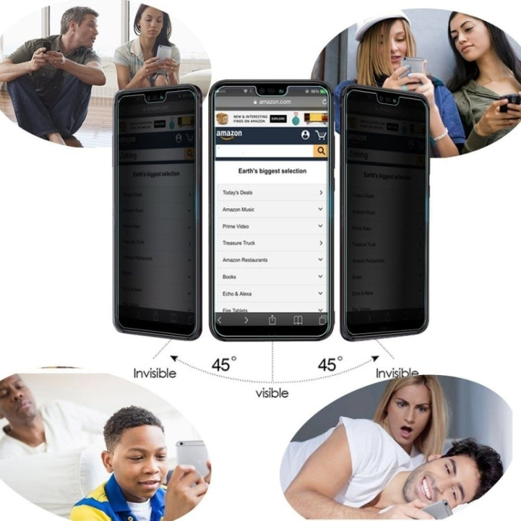 Full Cover Anti-spy Tempered Glass Film for Huawei Honor Play