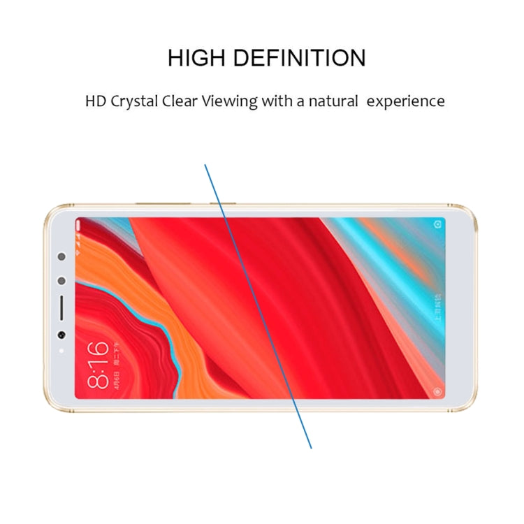 0.26mm 9H 2.5D Anti-scratch Silk-screen Tempered Glass Full Screen Film for Xiaomi Redmi S2