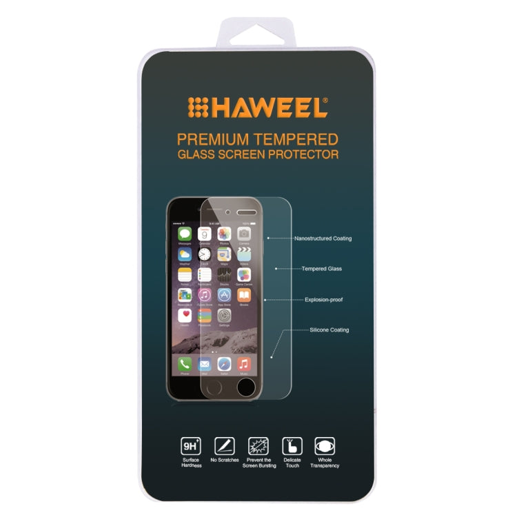 0.26mm 9H 2.5D Anti-scratch Silk-screen Tempered Glass Full Screen Film for Huawei Y6 (2018)