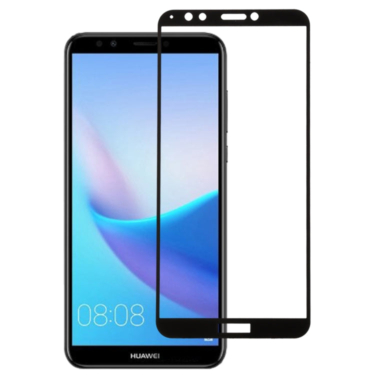 0.26mm 9H 2.5D Anti-scratch Silk-screen Tempered Glass Full Screen Film for Huawei Nova 2 Lite / Y7 Prime (2018)