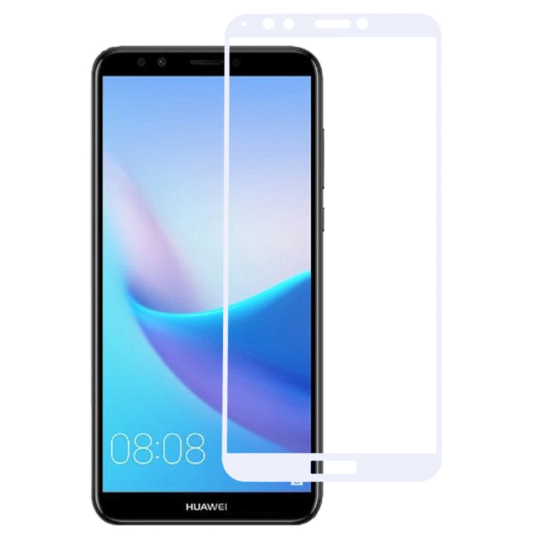 0.26mm 9H 2.5D Anti-scratch Silk-screen Tempered Glass Full Screen Film for Huawei Nova 2 Lite / Y7 Prime (2018)