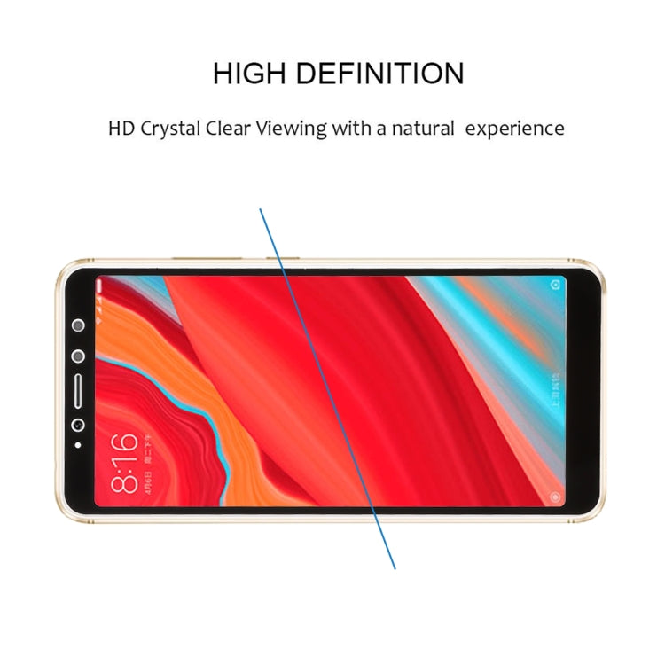 0.3mm 9H Surface Hardness 2.5D Curved Edge Full Screen Full Glue Tempered Glass Film for Xiaomi Redmi S2 (Black)