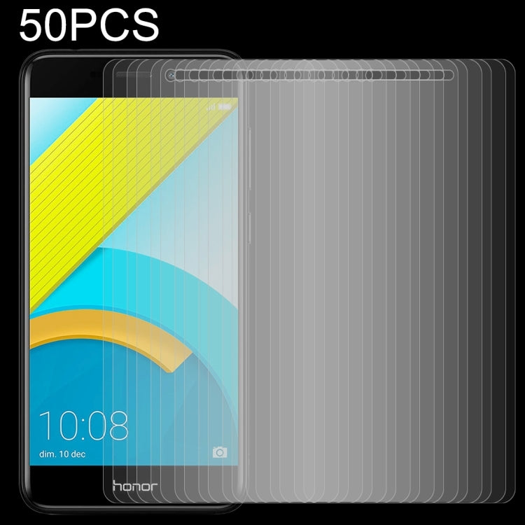 50 PCS for Huawei Honor 6C Pro 0.26mm 9H Surface Hardness 2.5D Explosion-proof Tempered Glass Screen Film, No Retail Package
