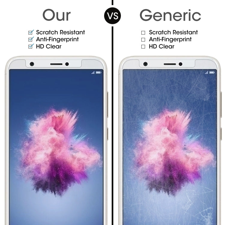 For Huawei P smart / Enjoy 7S 0.26mm 9H Surface Hardness 2.5D Curved Tempered Glass Screen Protector Film