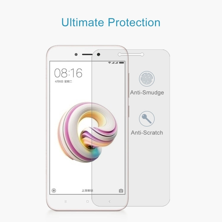 2 PCS for Xiaomi Redmi 5A 0.26mm 9H Surface Hardness 2.5D Curved Edge Tempered Glass Screen Protector