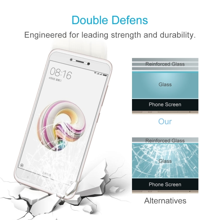 2 PCS for Xiaomi Redmi 5A 0.26mm 9H Surface Hardness 2.5D Curved Edge Tempered Glass Screen Protector