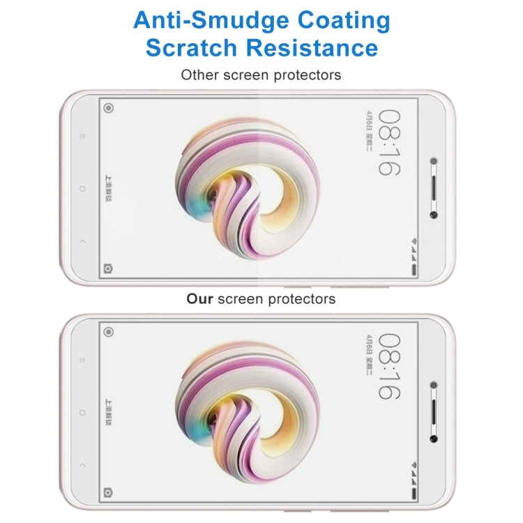 100 PCS for Xiaomi Redmi 5A 0.26mm 9H Surface Hardness 2.5D Curved Edge Tempered Glass Screen Protector