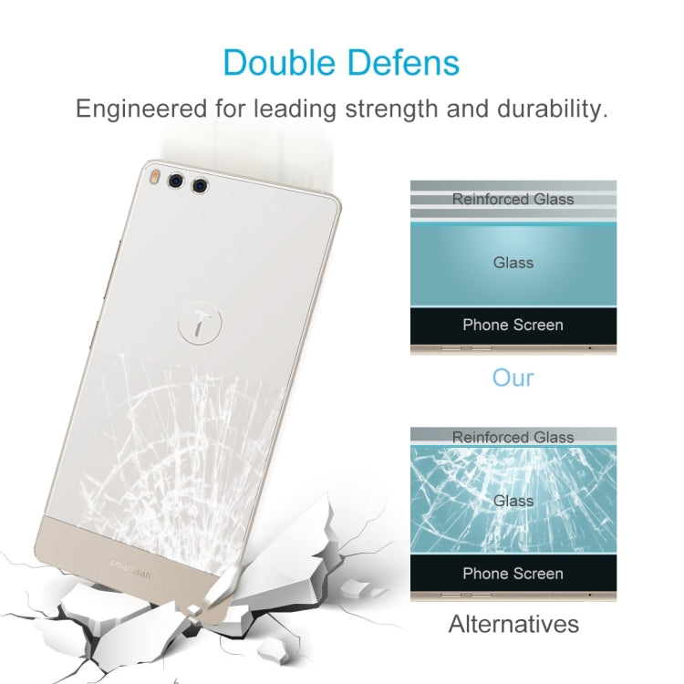 2 PCS for  Smartisan Nut Pro 0.26mm 9H Surface Hardness 2.5D Curved Edge Tempered Glass Back Screen Protector