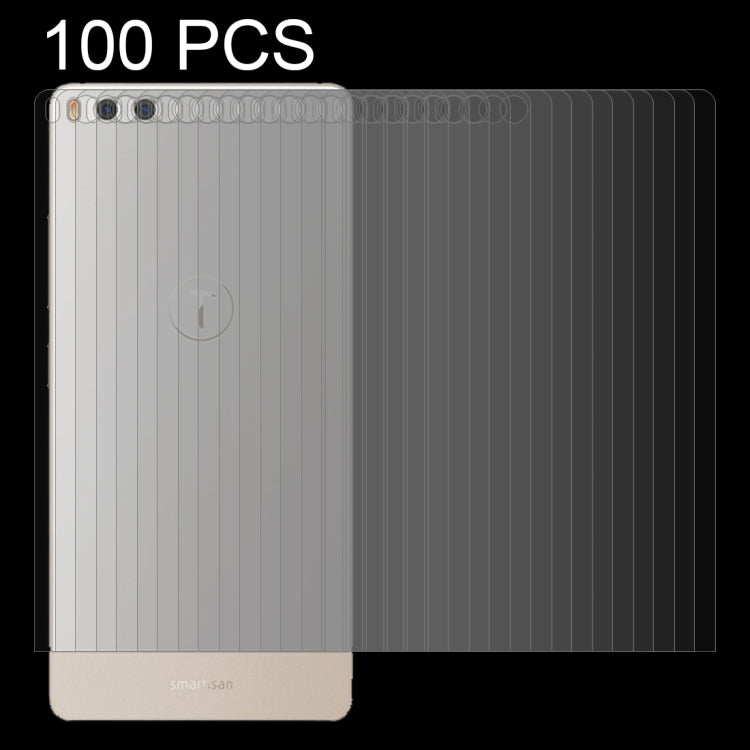 100 PCS for  Smartisan Nut Pro 0.26mm 9H Surface Hardness 2.5D Curved Edge Tempered Glass Back Screen Protector