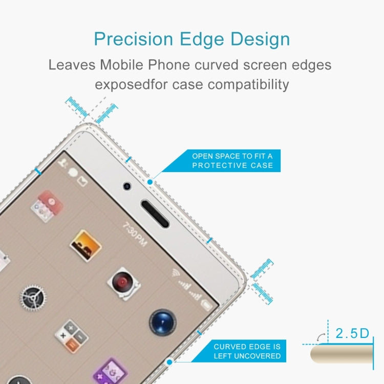100 PCS Smartisan Nut Pro 0.26mm 9H Surface Hardness 2.5D Curved Edge Tempered Glass Front Screen Protector