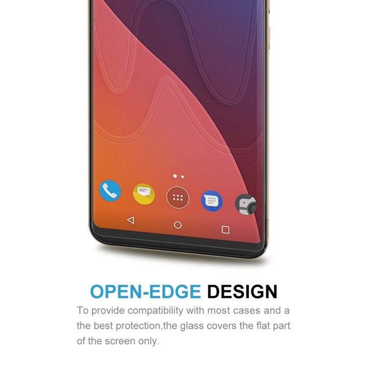2 PCS for Wiko View 0.26mm 9H Surface Hardness 2.5D Curved Edge Tempered Glass Front Screen Protector