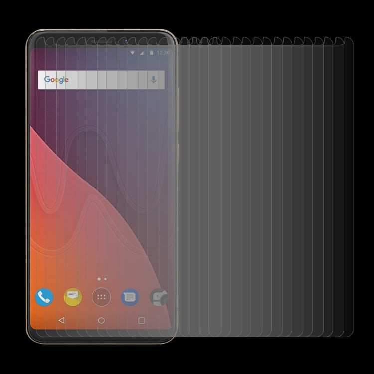 100 PCS for Wiko View 0.26mm 9H Surface Hardness 2.5D Curved Edge Tempered Glass Front Screen Protector