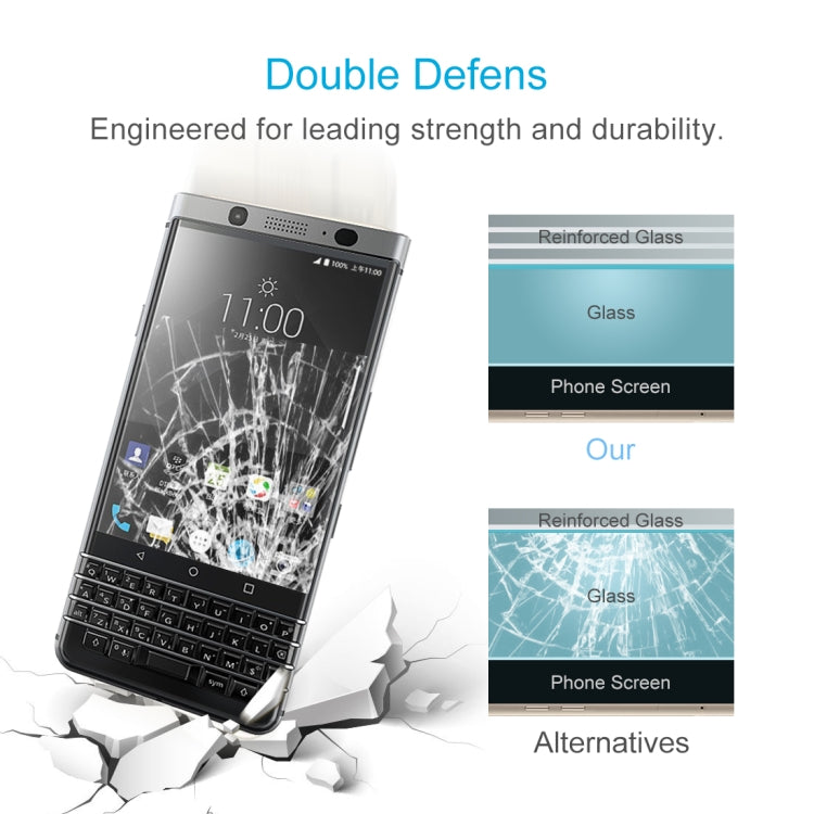 For BlackBerry Keyone 0.26mm 9H Surface Hardness 2.5D Curved Edge Tempered Glass Screen Protector