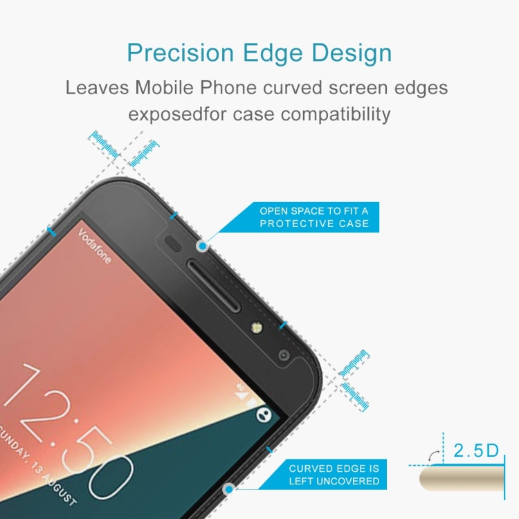 2 PCS for Vodafone Smart N8 0.26mm 9H Surface Hardness 2.5D Curved Edge Tempered Glass Screen Protector