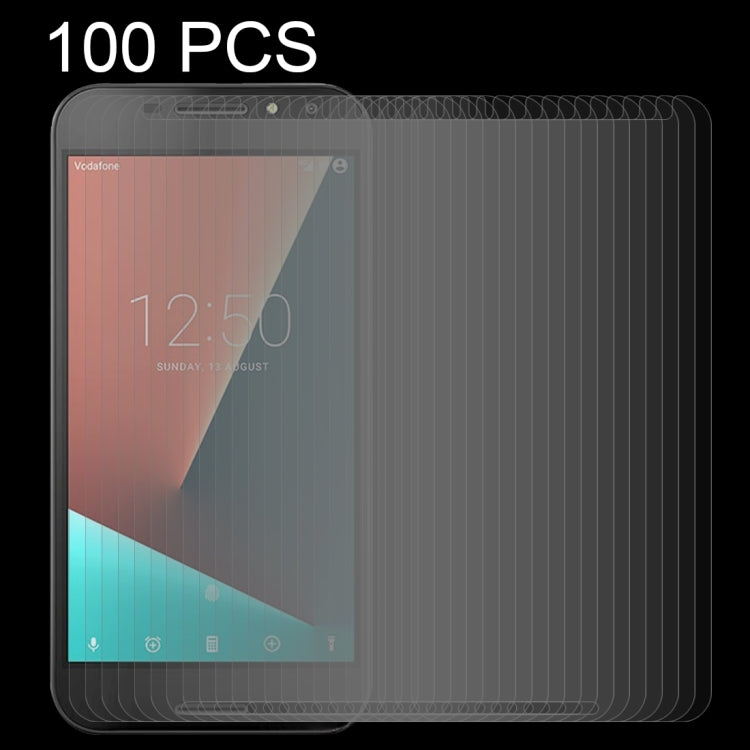100 PCS for Vodafone Smart N8 0.26mm 9H Surface Hardness 2.5D Curved Edge Tempered Glass Screen Protector