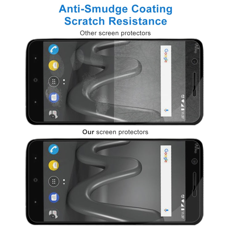 For Wiko Harry 0.26mm 9H Surface Hardness 2.5D Curved Edge Tempered Glass Screen Protector