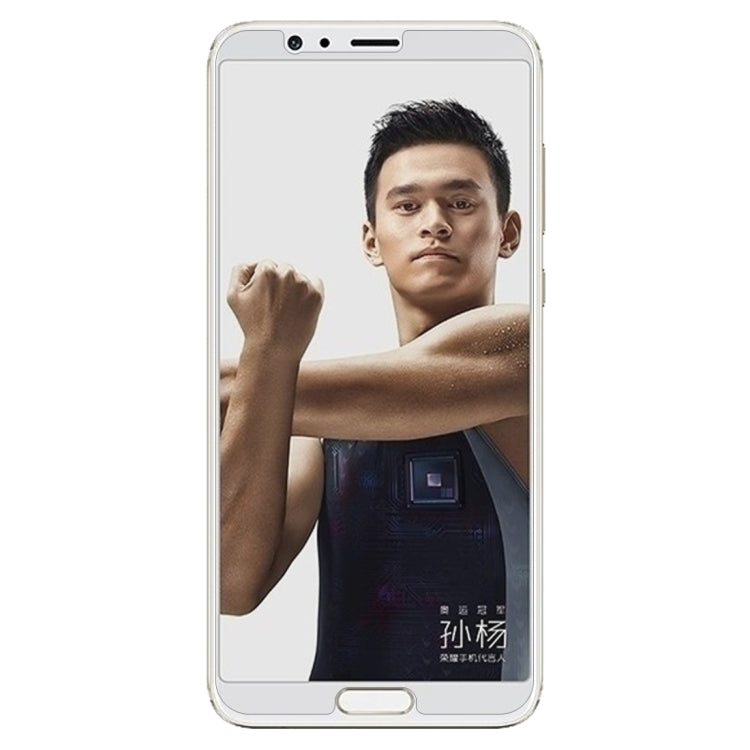 100 PCS for Huawei Honor V10 0.26mm 9H Surface Hardness 2.5D Curved Edge Tempered Glass Screen Protector