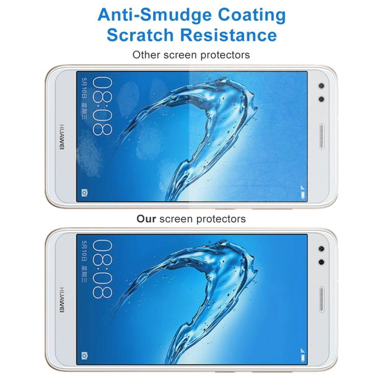 50 PCS for Huawei Y6 Pro (2017) 0.26mm 9H Surface Hardness 2.5D Curved Edge Tempered Glass Screen Protector