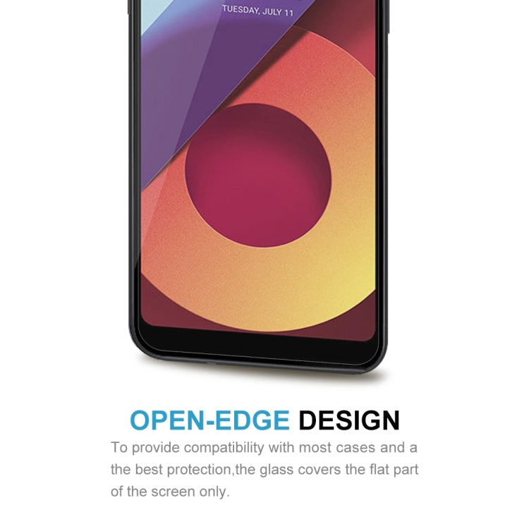 100 PCS for LG Q6+ 0.26mm 9H Surface Hardness 2.5D Curved Edge Tempered Glass Screen Protector