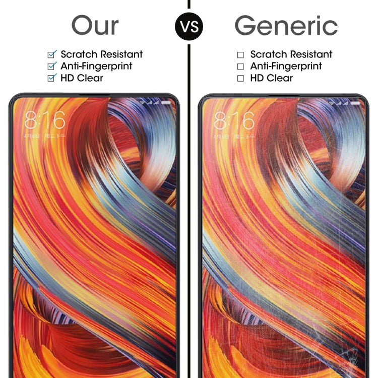 2 PCS for Xiaomi Mi MIX 2 0.26mm 9H Surface Hardness 2.5D Curved Edge Tempered Glass Screen Protector