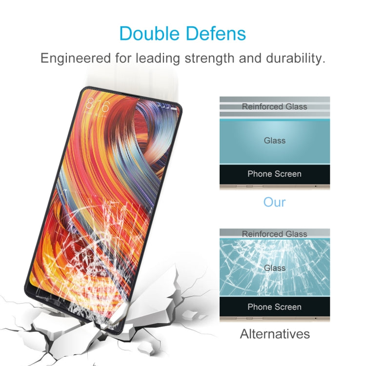 2 PCS for Xiaomi Mi MIX 2 0.26mm 9H Surface Hardness 2.5D Curved Edge Tempered Glass Screen Protector