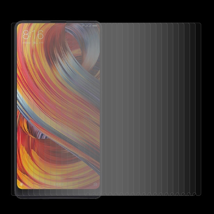 100 PCS For Xiaomi Mi MIX 2 0.26mm 9H Surface Hardness 2.5D Curved Edge Tempered Glass Screen Protector