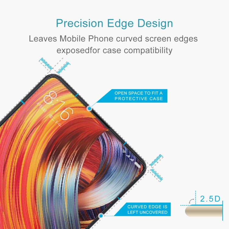 1 PCS For Xiaomi Mi MIX 2 0.26mm 9H Surface Hardness 2.5D Curved Edge Tempered Glass Screen Protector